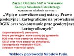 Zaproszenie na&nbsp;szkolenie dotyczące prawa geodezyjnego i&nbsp;kartograficznego