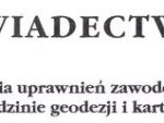 Kurs przygotowawczy do&nbsp;egzaminu na&nbsp;uprawnienia zawodowe w&nbsp;dziedzinie geodezji i&nbsp;kartografii z&nbsp;zakresów: 1, 2, 4, 5