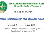 Obchody Dnia Geodety na&nbsp;Mazowszu