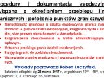 Szkolenie na&nbsp;temat dokumentacji i&nbsp;procedur związanych z&nbsp;określaniem przebiegu linii granicznych