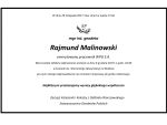 Zmarł kol.&nbsp;Rajmund Malinowski