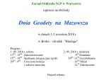 Dni Geodety na&nbsp;Mazowszu 2018