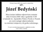 Zmarł Kol.&nbsp;Józef Bedyński – Nekrolog