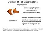 Wycieczka w&nbsp;Bieszczady 21-25.09.2024&nbsp;r.