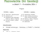 Mazowieckie Dni Geodezji, 7-8.09.2024