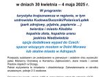 Wycieczka w&nbsp;Kotlinę Kłodzką w&nbsp;dn.&nbsp;30.04-04.05.2025&nbsp;r.