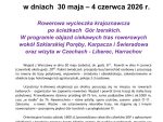 Rowerowa wycieczka krajoznawcza po&nbsp;Górach Izerskich – 30.05-4.06.2026